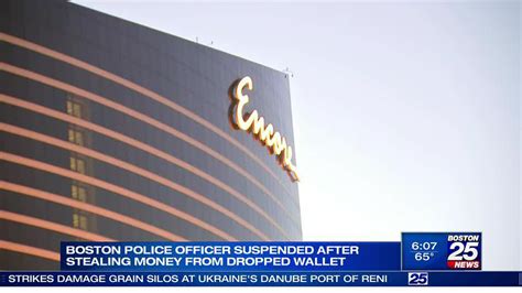 Boston police officer suspended after allegedly stealing money from lost wallet at Encore Casino